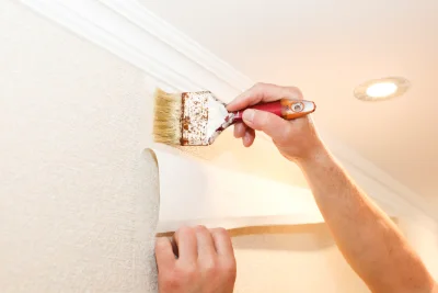 Pose de papier peint à Bosroger — revêtements muraux et toiles de verre